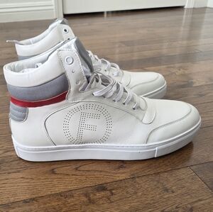 French Connection Men's White High-Top Sneakers Size 11 STYLE:FC7199H